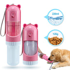 Gobelet 2-en-1 Eau & Croquettes pour Animaux — 220ml + 120g, Sans Fuite | Idéal Balades & Voyages