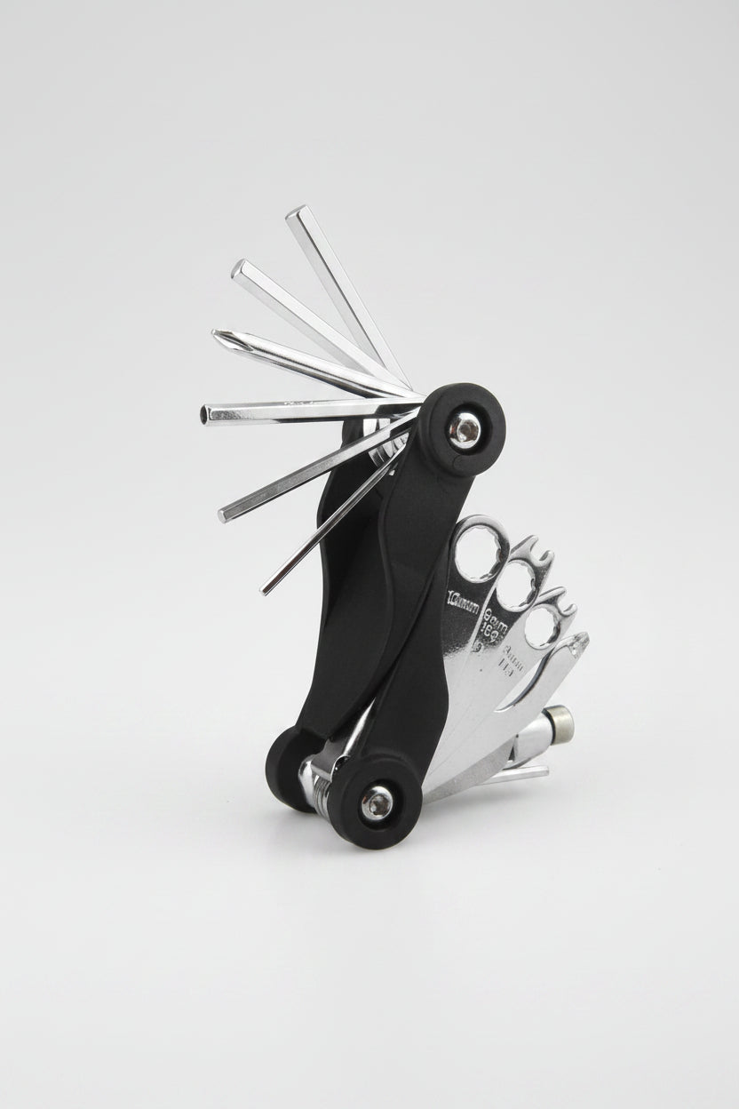 Outil Pliable Multifonction pour Vélo — Clés Hexagonales Intégrées, Acier Chrome | Format Compact pour Route & VTT