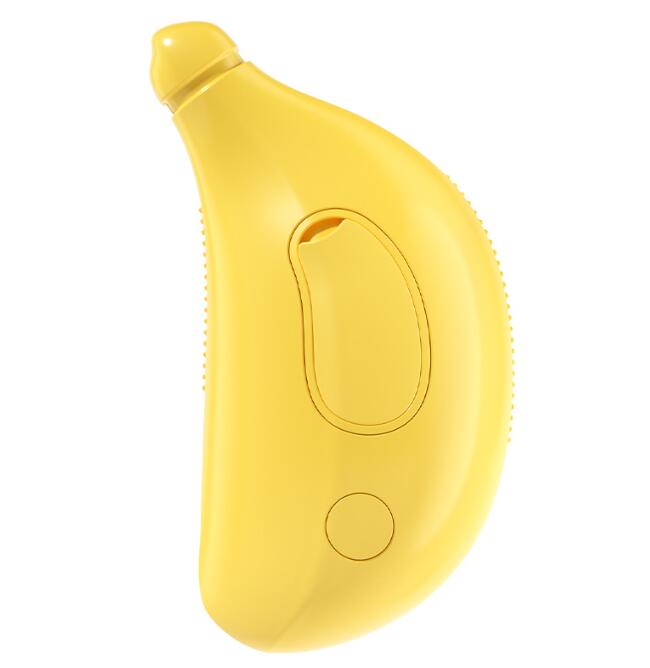 Brosse Toilettage Forme Banane — Vapeur Intégrée, Rechargeable USB, Pointes Arrondies | Anti-Poils