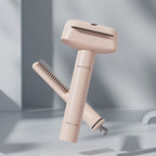 Peigne Dêmîlant 3-en-1 pour Chat & Chien — Acier Inoxydable, Poignée Ergonomique | Rose ou Blanc