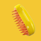 Brosse Toilettage Forme Banane — Vapeur Intégrée, Rechargeable USB, Pointes Arrondies | Anti-Poils
