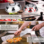 Kit BBQ Plancha Inox — Spatules, Presse-Burger, Dôme & Accessoires | Sac de Transport Inclus