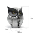 Figurine Hibou Minimaliste en Résine — Design Épuré, Stable & Durable | Décoration Salon & Bureau