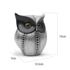 Figurine Hibou Minimaliste en Résine — Design Épuré, Stable & Durable | Décoration Salon & Bureau