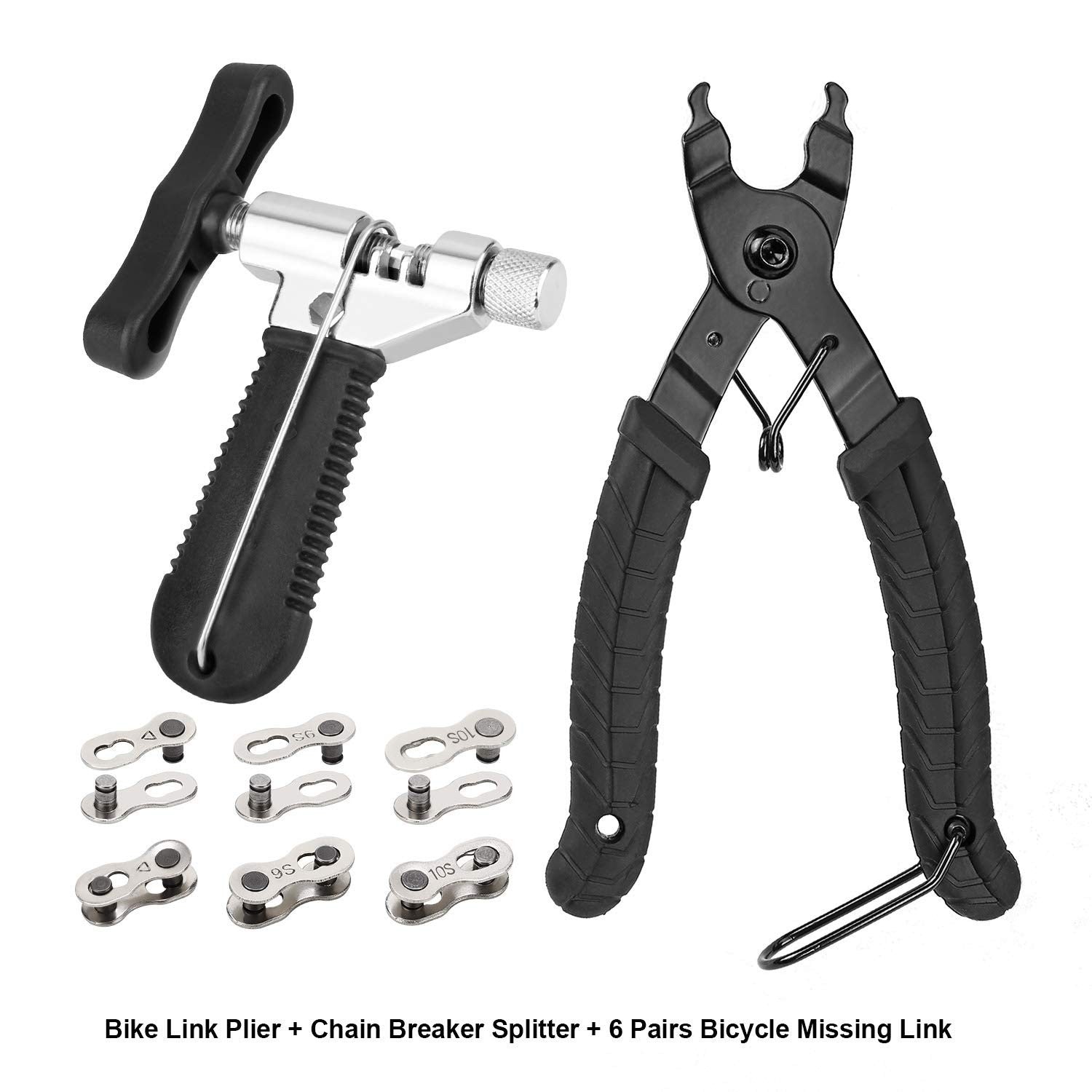 Kit Outils Chaîne Vélo — Coupe-Chaîne, Pince & Maillon, Acier Trempé | Compatible 6 à 12 Vitesses