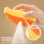 Brosse Toilettage Forme Banane — Vapeur Intégrée, Rechargeable USB, Pointes Arrondies | Anti-Poils