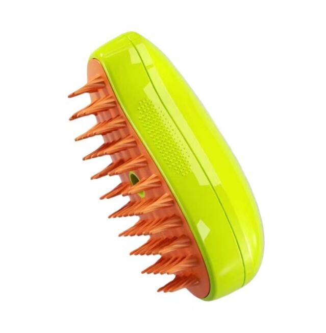 Brosse Toilettage Forme Banane — Vapeur Intégrée, Rechargeable USB, Pointes Arrondies | Anti-Poils