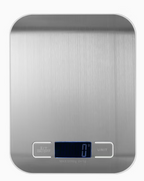 Balance de Cuisine Électronique — Précision au Gramme, 6 Unités, Écran LCD | Surface Inox, 5 kg Max