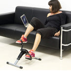 Vélo Pédalier de Bureau avec Écran LCD — Résistance Réglable, Bras & Jambes | Compact & Silencieux