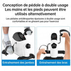 Vélo Pédalier de Bureau avec Écran LCD — Résistance Réglable, Bras & Jambes | Compact & Silencieux